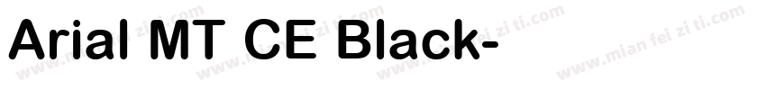 Arial MT CE Black字体转换